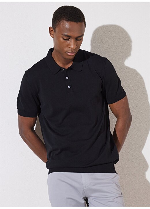 Brooks Brothers Siyah Erkek Polo T-Shirt BBSP23MKL001 2