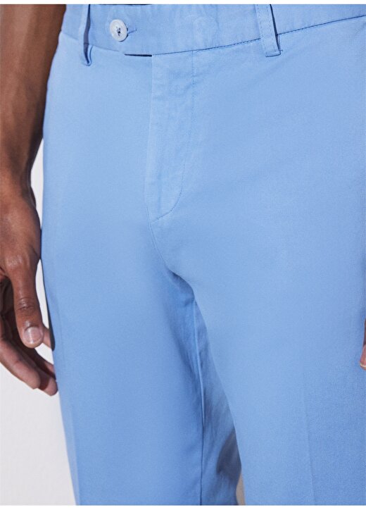 Brooks Brothers Normal Bel Normal Paça Slim Fit Mavi Erkek Pantolon BBSP23MPT002 4
