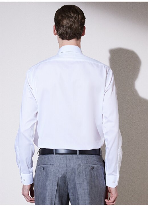 Brooks Brothers Beyaz Erkek Klasik Yakacomfort Fit Gömlek BBSP23MSH039 3