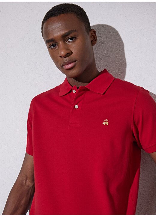 Brooks Brothers Kırmızı Erkek Polo T-Shirt BBSP23MTS035 3