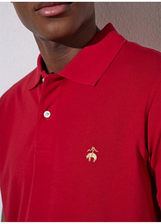 Brooks Brothers Kırmızı Erkek Polo T-Shirt BBSP23MTS035 4