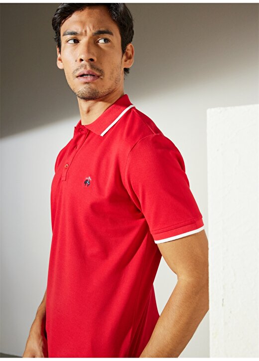 Brooks Brothers Polo Yaka Kırmızı Erkek T-Shirt BBSP23MTS013 4
