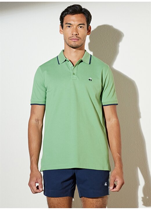 Brooks Brothers Polo Yaka Yeşil Erkek T-Shirt BBSP23MTS013 4