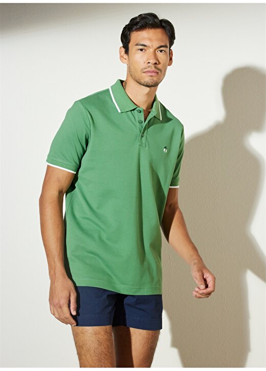 Brooks Brothers Koyu Yeşil Erkek Polo T-Shirt BBSP23MTS013 4