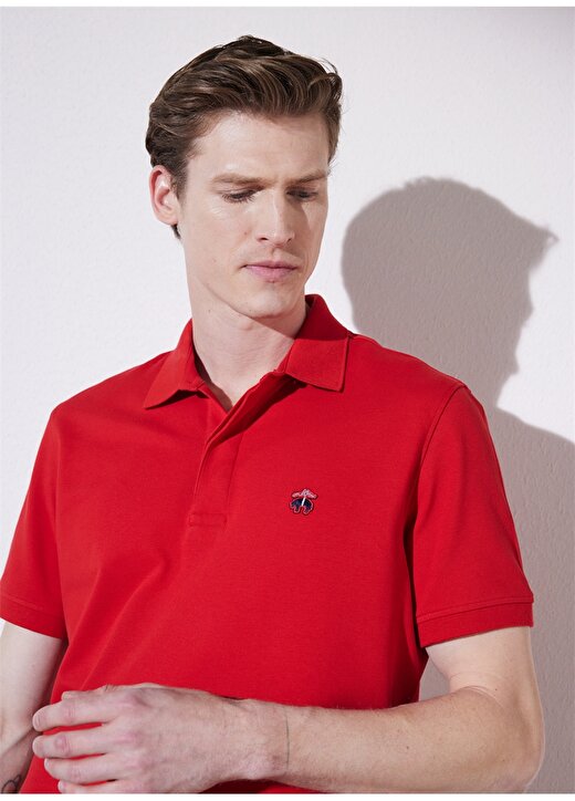 Brooks Brothers Polo Yaka Kırmızı Erkek T-Shirt BBSP23MTS019 4
