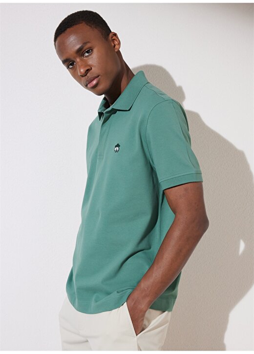 Brooks Brothers Polo Yaka Yeşil Erkek T-Shirt BBSP23MTS019 4