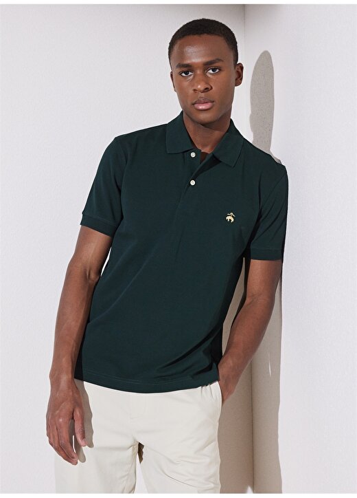 Brooks Brothers Koyu Yeşil Erkek Polo T-Shirt BBSP23MTS039 1
