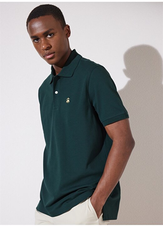 Brooks Brothers Koyu Yeşil Erkek Polo T-Shirt BBSP23MTS033 2