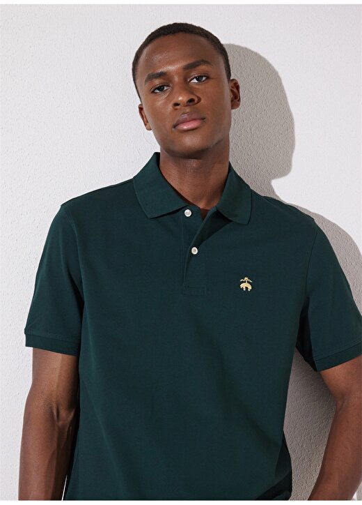 Brooks Brothers Koyu Yeşil Erkek Polo T-Shirt BBSP23MTS033 3