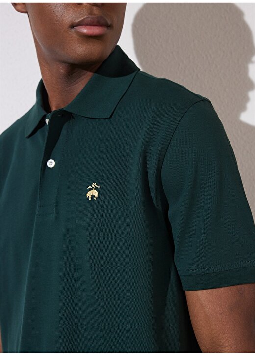 Brooks Brothers Koyu Yeşil Erkek Polo T-Shirt BBSP23MTS033 4