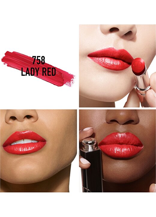 Dior Addict Shine Lipstick 758 Lady Red 2