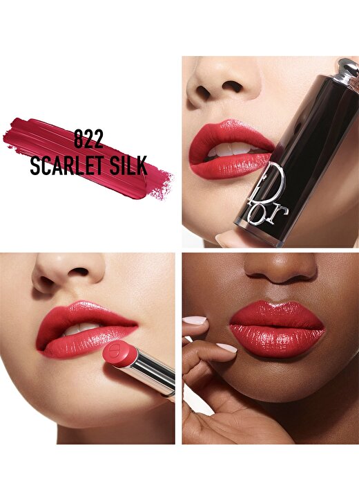 Dior Addict Shine Lipstick 822 Scarlet Silk 2