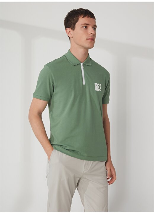 Gmg Fırenze Polo Yaka Düz Yeşil Erkek T-Shirt GU23MSS03039 1