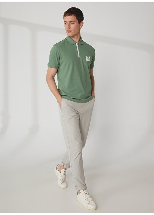 Gmg Fırenze Polo Yaka Düz Yeşil Erkek T-Shirt GU23MSS03039 2