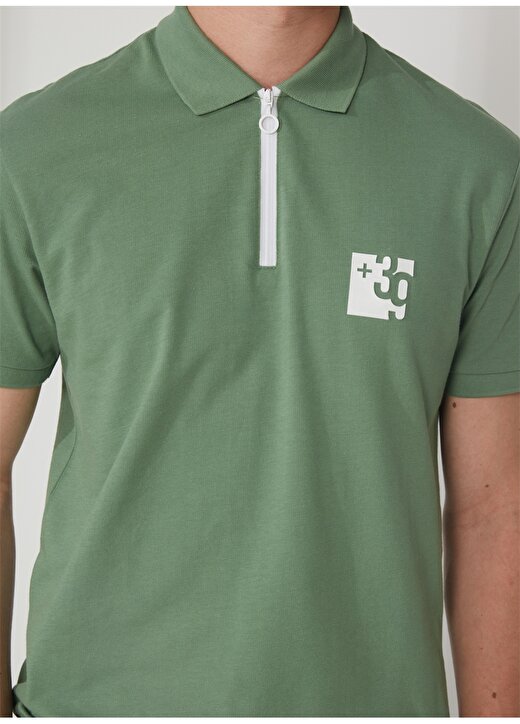 Gmg Fırenze Polo Yaka Düz Yeşil Erkek T-Shirt GU23MSS03039 4