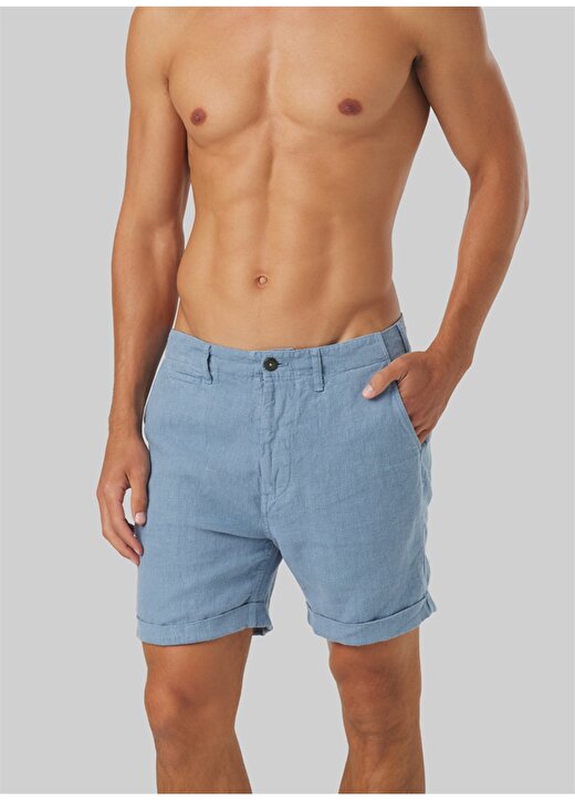 Mr. Mood Normal Bel Standart Mavi Erkek Bermuda Şort Mr Tanger Shorts 2