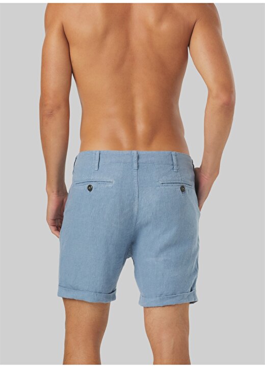 Mr. Mood Normal Bel Standart Mavi Erkek Bermuda Şort Mr Tanger Shorts 3