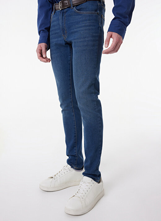 Riders By Lee Memphis Skinny Fit Dar Kesim Mavi Esnek Jean Kot Pantolon 3