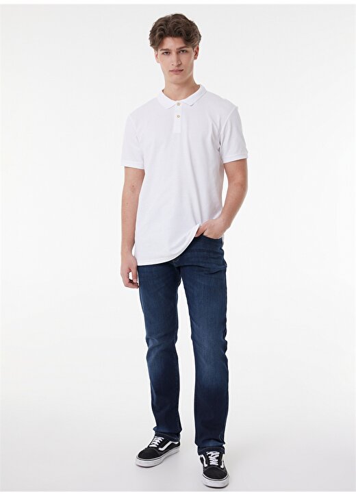 Rıders By Lee Beyaz Erkek Polo T-Shirt L231632100 Kısa Kollu Polo T-Shirt 3