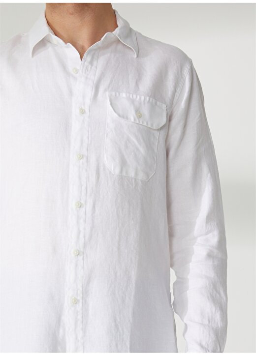 Replay Normal Beyaz Düz Erkek Gömlek M4082A00081388B Shirts REGULAR 4