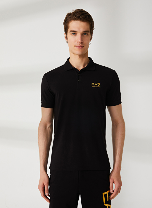 EA7 Siyah Erkek Polo T-Shirt 8NPF04PJM5Z0208 3