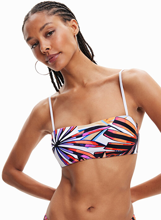 Desigual Beyaz Kadın Bikini Üst 23SWMK28 3