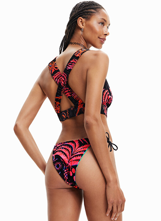 Desigual Siyah Kadın Standart Plaj Elbisesi 23SWMW16 4