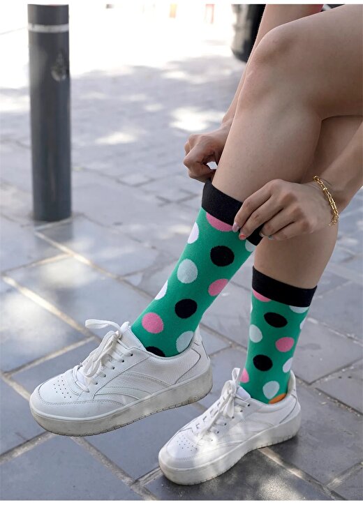 Cozzy Socks Yeşil Kadın Çorap CZY2304013 2