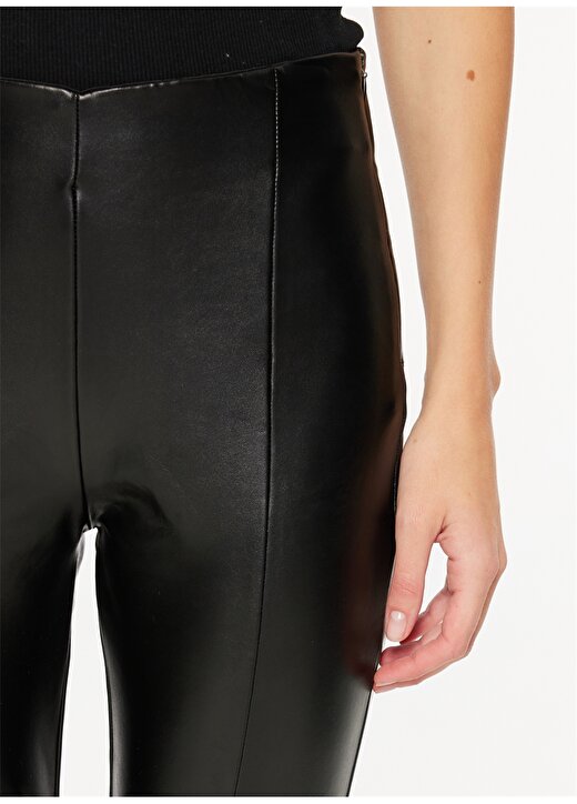 Fabrika Yüksek Bel Basic Siyah Kadın Pantolon F3WL-PNT14 4