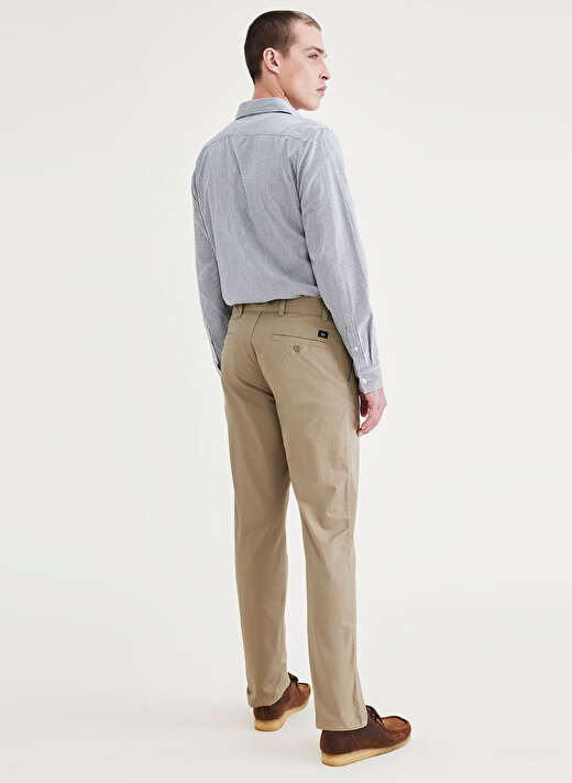 Dockers Normal Bel Slim Paça Slim Fit Bej Erkek Pantolon 79488-0172 4