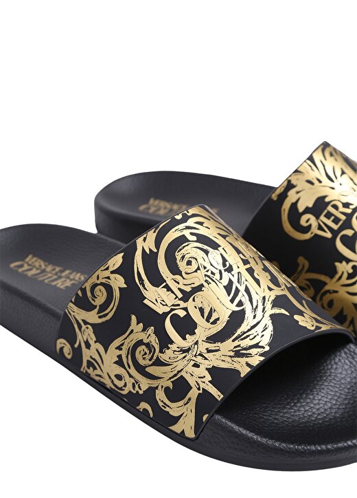 Versace Jeans Couture Siyah - Altın Erkek Terlik 74YA3SQ4 4