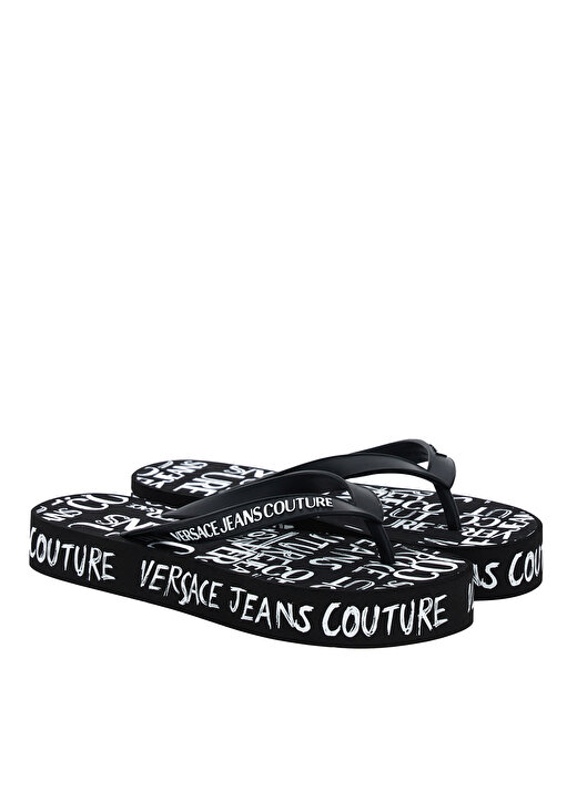 Versace Jeans Couture Siyah Kadın Terlik 74VA3SQ8ZS624L01 1