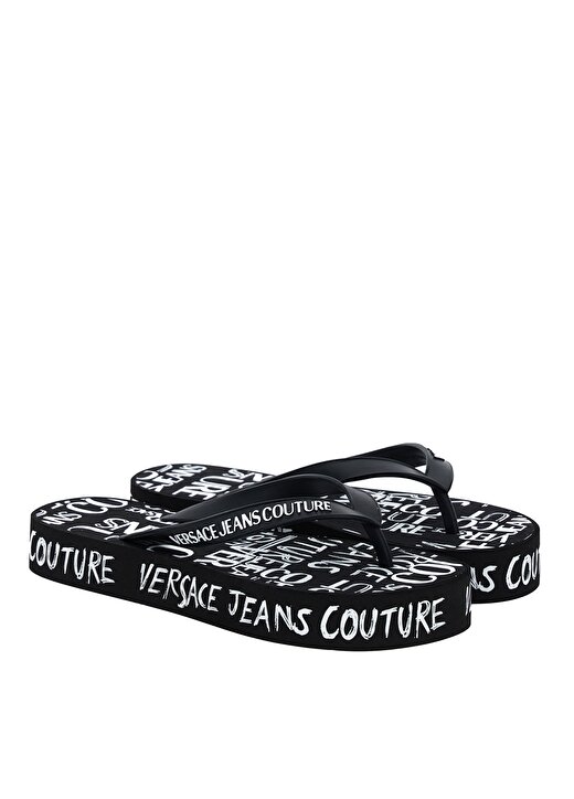 Versace Jeans Couture Siyah Kadın Terlik 74VA3SQ8ZS624L01 1