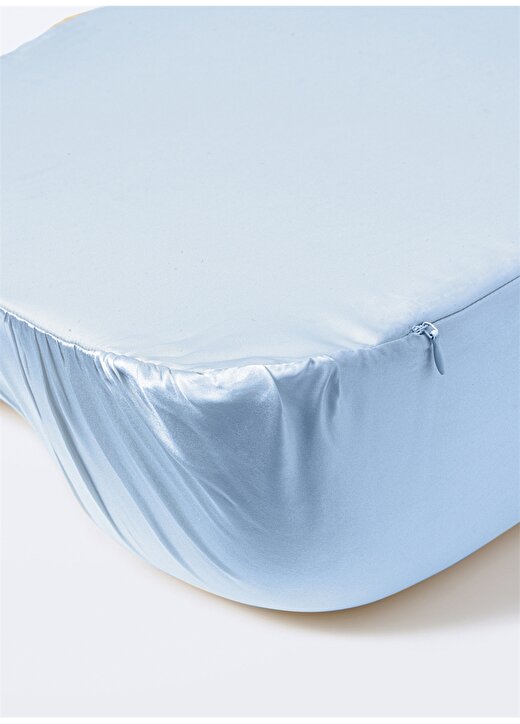 Beauty Pillow %100 İpek Yastık Kılıfı Mavi Renk 3