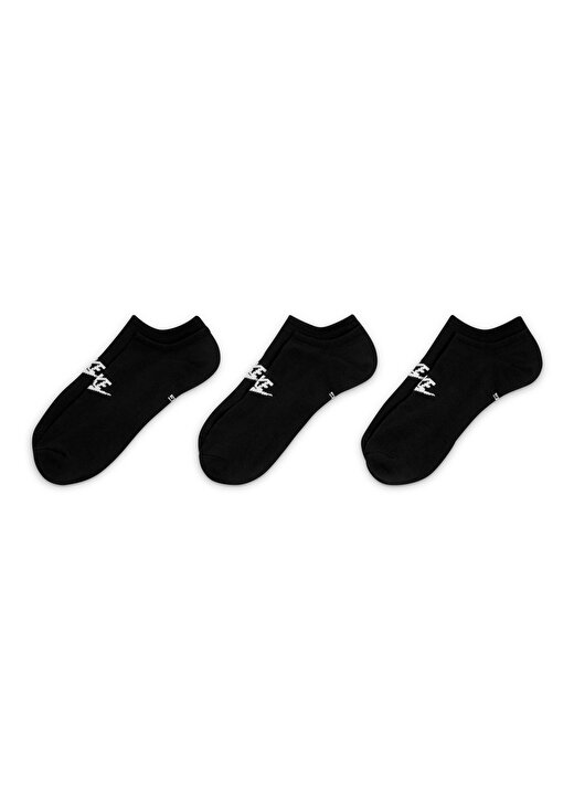Nike Siyah - Gri - Gümüş Unisex Spor Çorap DX5075-010 U NK NSW EVERYDAY ESS 2