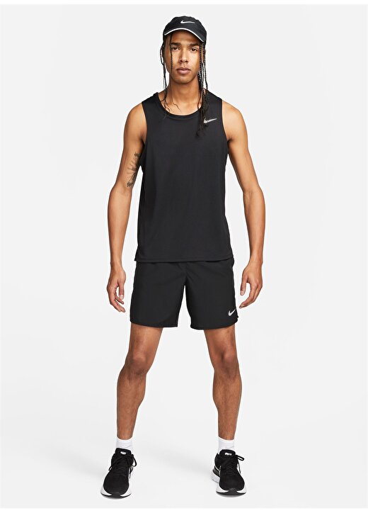 Nike Siyah - Gri - Gümüş Erkek Atlet DV9321-010 M NK DF MILER TANK 2