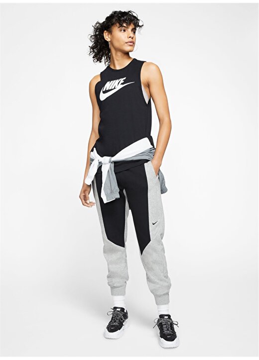 Nike Siyah - Gri - Gümüş Kadın Atlet CW2206-010 W NSW TANK MSCL FUTURA 1