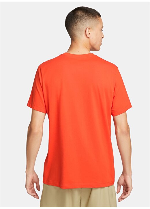 Nike Kırmızı - Pembe Erkek Yuvarlak Yaka T-Shirt CW0945-633 U NK DF TEE HBR 2