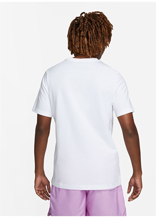 Nike Beyaz Erkek Yuvarlak Yaka T-Shirt DZ5171-100 M NSW TEE 12MO FUTURA 2