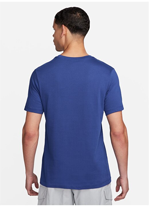 Nike Mavi Erkek Yuvarlak Yaka T-Shirt FD1085-455 FCB M NK SSL FUTURA TEE 2