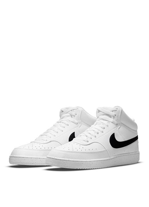 Nike Beyaz Erkek Deri Lifestyle Ayakkabı DN3577-101 COURT VISION MID NN 3