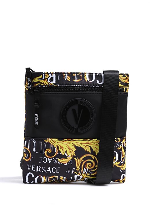 Versace Jeans Couture Siyah - Altın Erkek Postacı Çantası 74YA4B74ZS588G89 1
