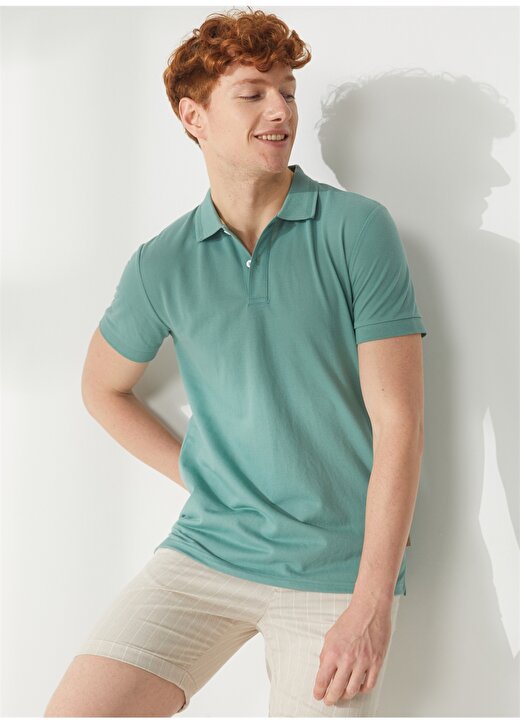 AT.P.CO Yeşil Erkek Polo T-Shirt A265P75343- 1