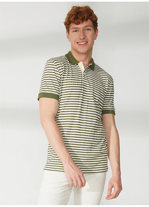 AT.P.CO Yeşil Erkek Polo T-Shirt A265P73119- 2