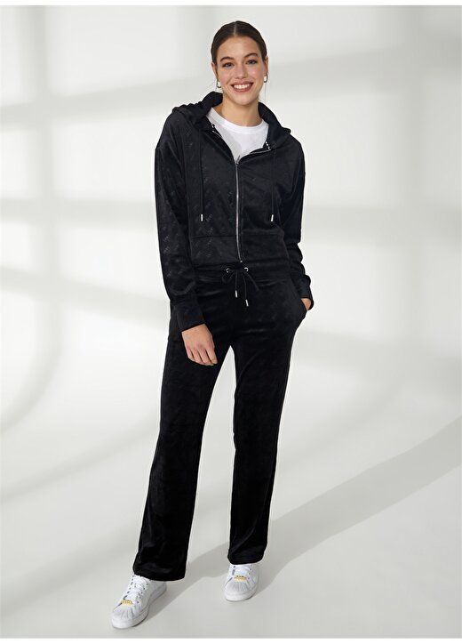 Dkny Jeans Kapüşon Yaka Düz Siyah Kadın T-Shirt DP2J9253 3