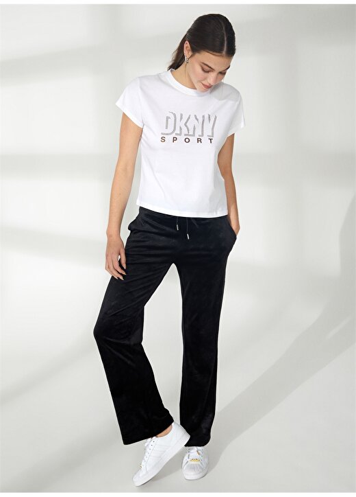Dkny Jeans Bisiklet Yaka Düz Beyaz Kadın T-Shirt DP2T9147 3