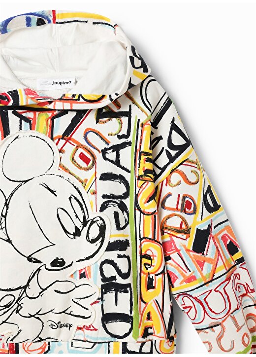 Desigual Mickey Mouse Baskılı Kız Çocuk Sweatshirt 2