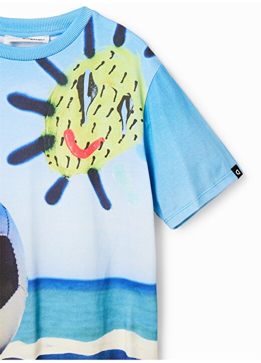 Desigual Baskılı Çok Renkli Erkek Çocuk T-Shirt 23SBTK14 3