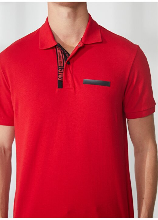 Gmg Fırenze Polo Yaka Kırmızı Erkek T-Shirt GU23MSS03042 4