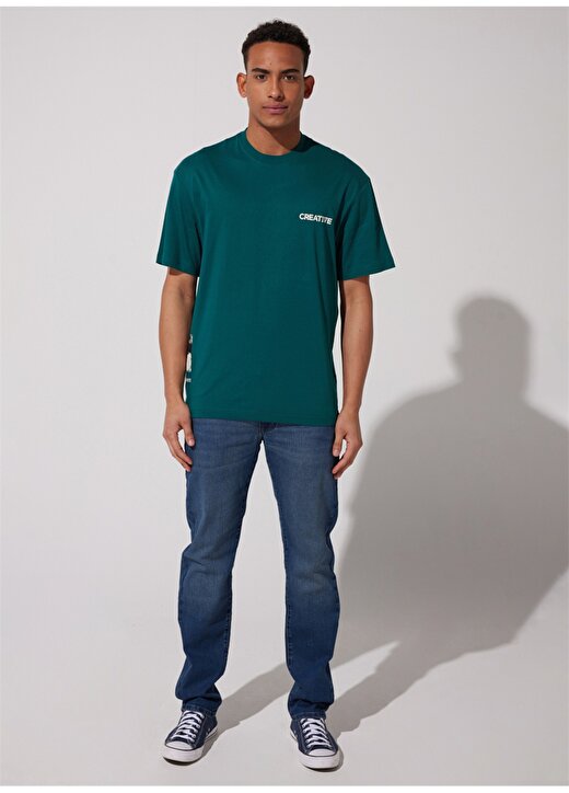 Rıders By Lee Bisiklet Yaka Yeşil Erkek T-Shirt L231722300 T-Shirt 4